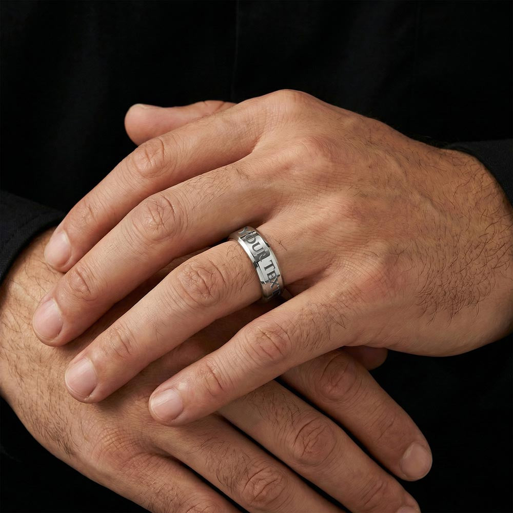 Bague Homme Gravée