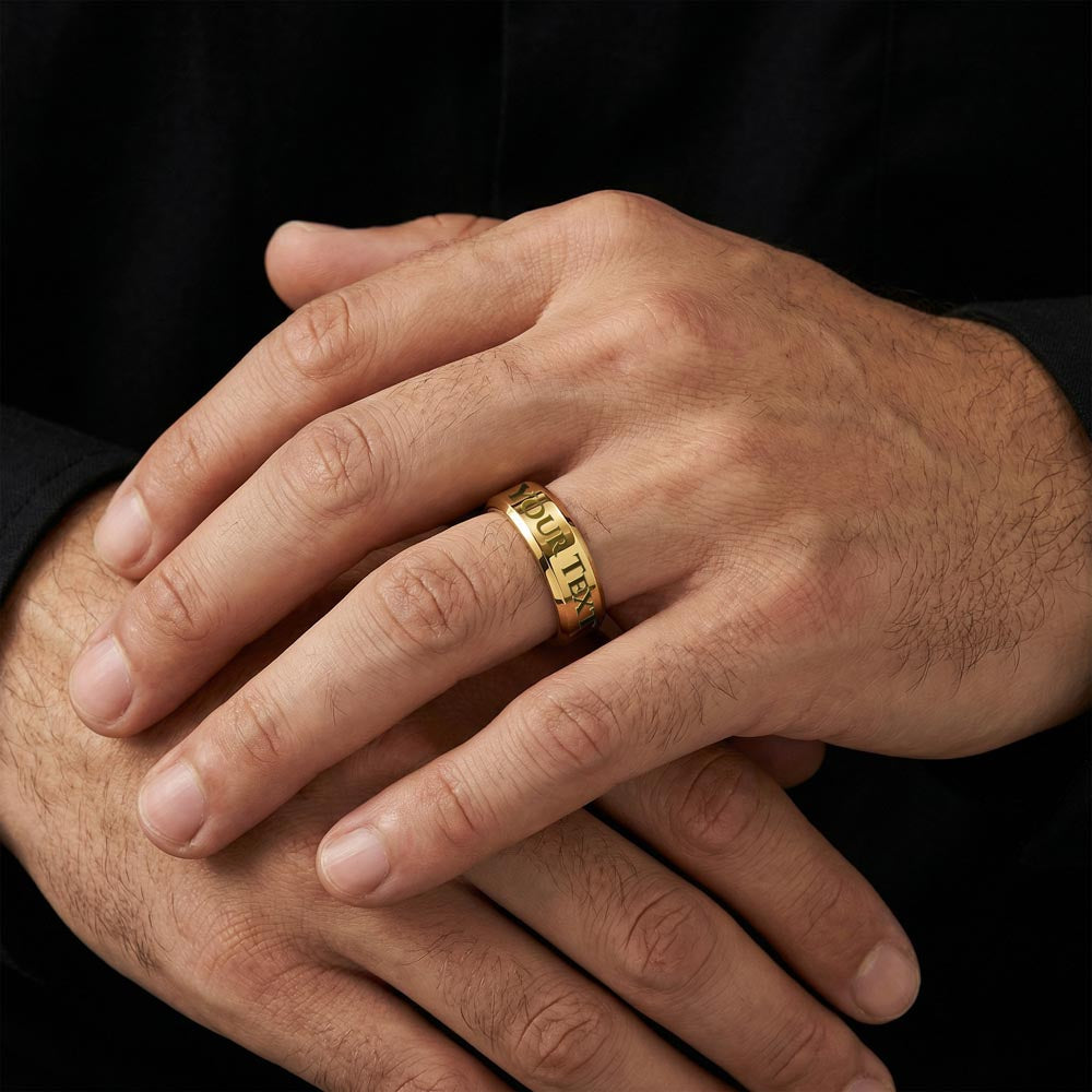 Bague Homme Gravée