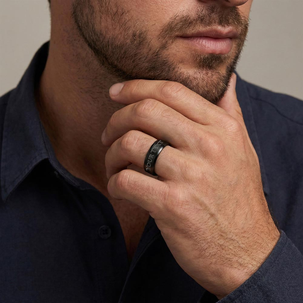 Bague Homme Gravée